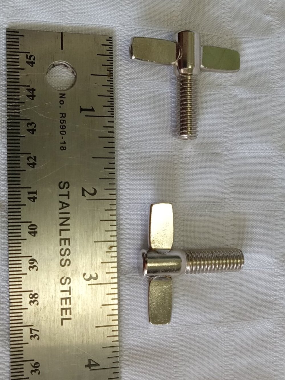 2 x Wing Screws for drum cymbal mounts and musical instrument accessories